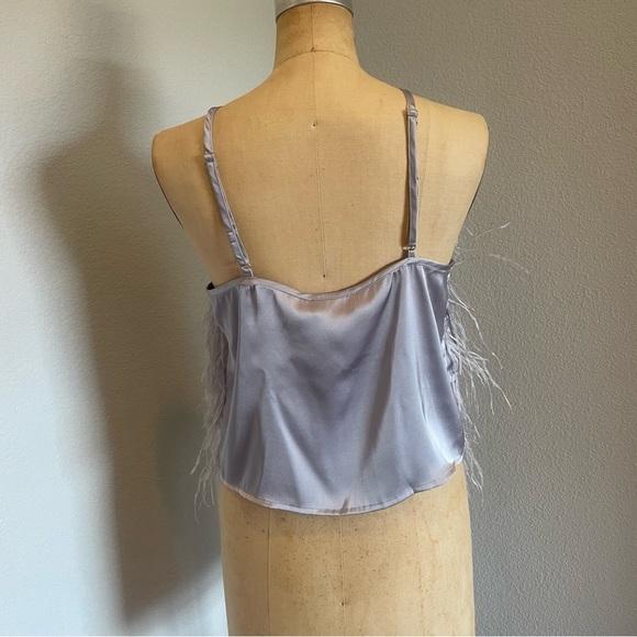 Lucy Paris- NWT SZ S Gray Light As A Feather Tank Top - Picture 2 of 7